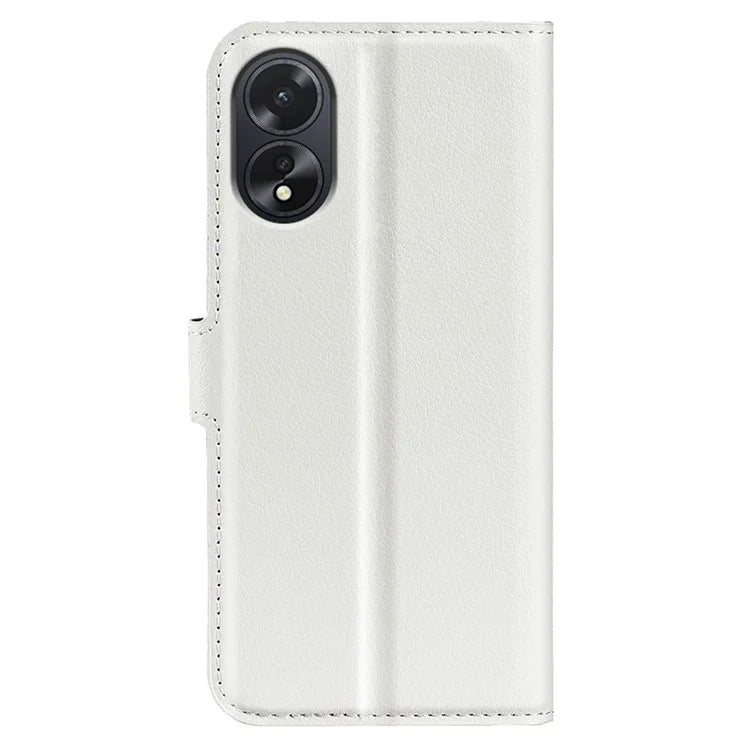 For Oppo A38 4G Case Wallet Phone Shell Litchi Texture Stand Leather Cover