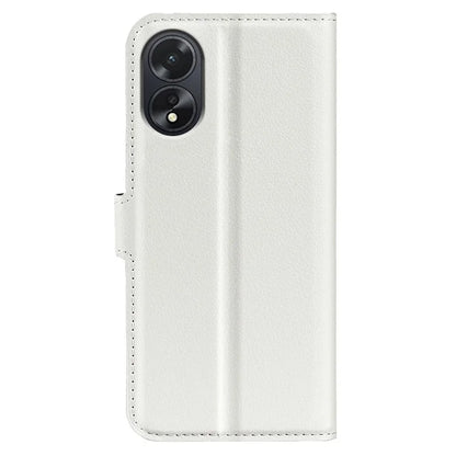 For Oppo A38 4G Case Wallet Phone Shell Litchi Texture Stand Leather Cover