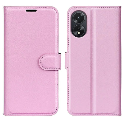 For Oppo A38 4G Case Wallet Phone Shell Litchi Texture Stand Leather Cover