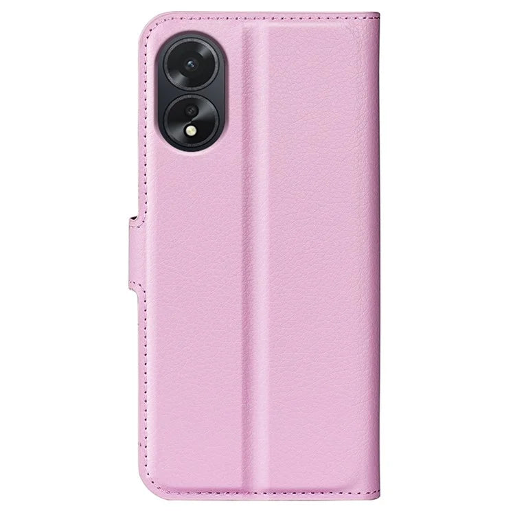For Oppo A38 4G Case Wallet Phone Shell Litchi Texture Stand Leather Cover