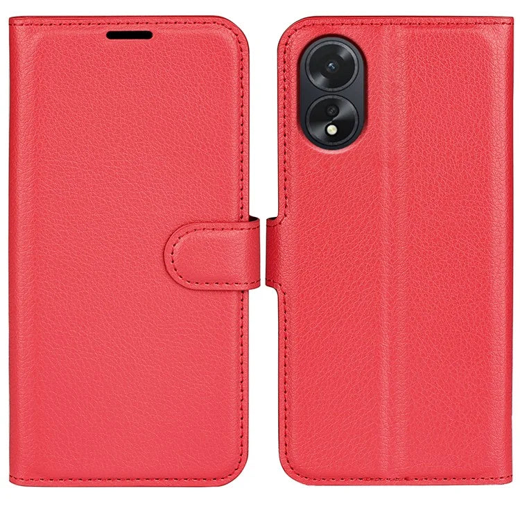For Oppo A38 4G Case Wallet Phone Shell Litchi Texture Stand Leather Cover