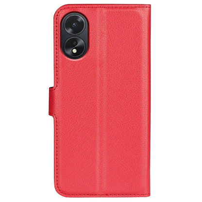 For Oppo A38 4G Case Wallet Phone Shell Litchi Texture Stand Leather Cover