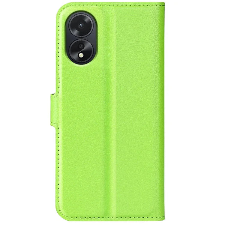 For Oppo A38 4G Case Wallet Phone Shell Litchi Texture Stand Leather Cover
