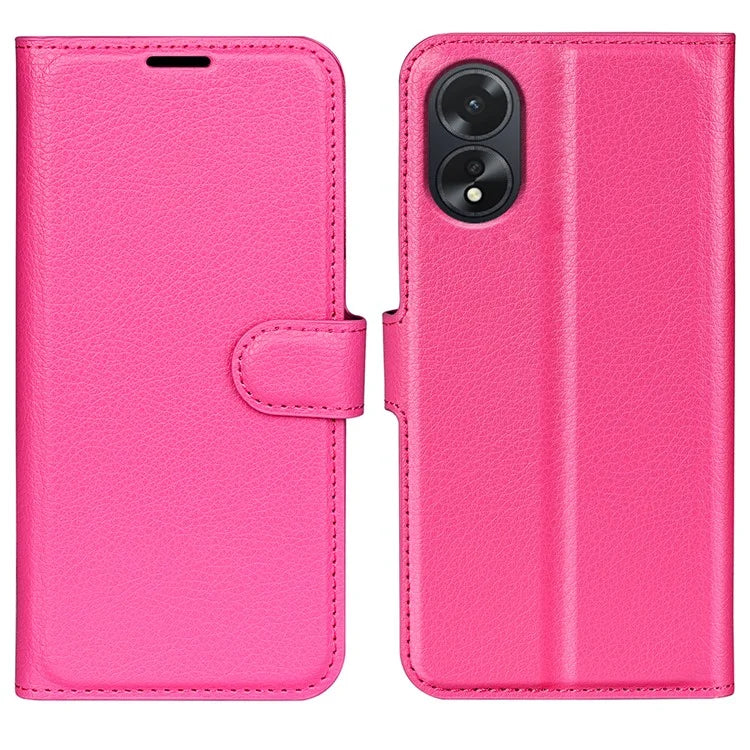 For Oppo A38 4G Case Wallet Phone Shell Litchi Texture Stand Leather Cover