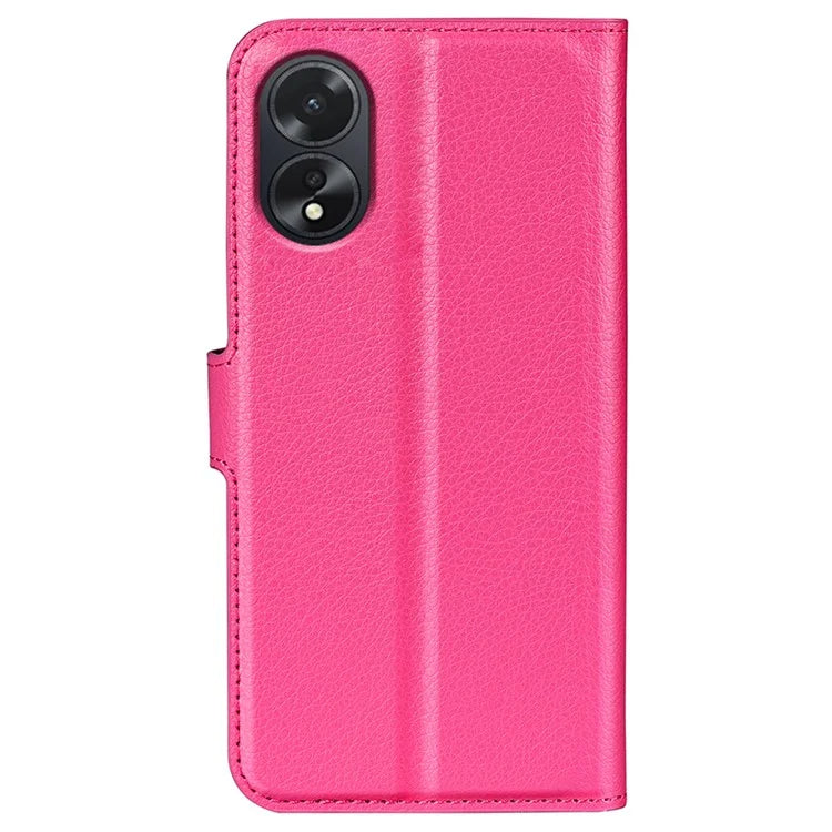 For Oppo A38 4G Case Wallet Phone Shell Litchi Texture Stand Leather Cover