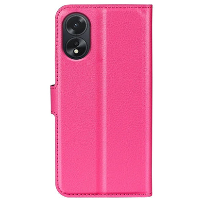 For Oppo A38 4G Case Wallet Phone Shell Litchi Texture Stand Leather Cover