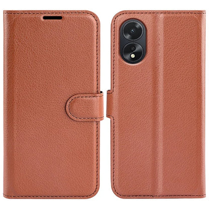 For Oppo A38 4G Case Wallet Phone Shell Litchi Texture Stand Leather Cover