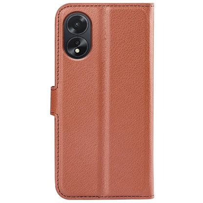 For Oppo A38 4G Case Wallet Phone Shell Litchi Texture Stand Leather Cover