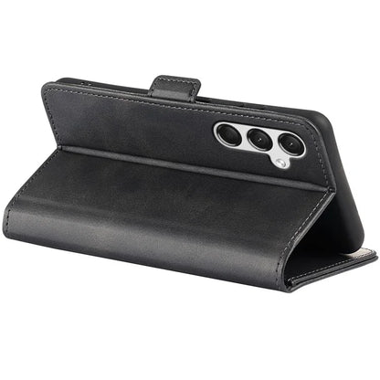 For Samsung Galaxy A25 5G (Global) (161.0 x 76.5 x 8.3mm) Case Wallet Calf Texture Phone Cover PU Leather Stand Flip Shell