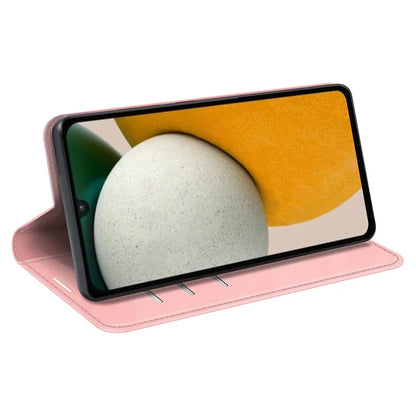 For Samsung Galaxy A15 5G Phone Case PU Leather Wallet Stand Skin-touch Mobile Phone Cover