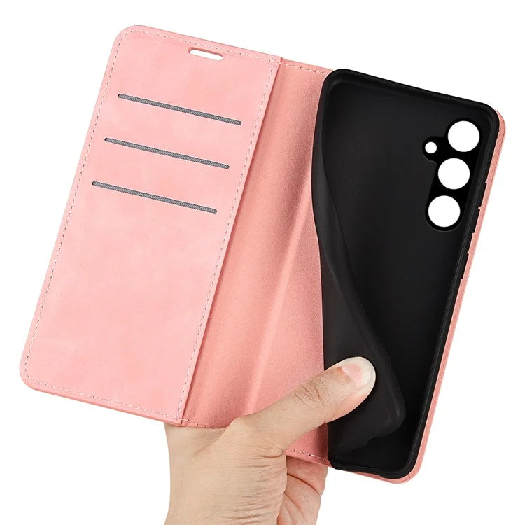 For Samsung Galaxy A15 5G Phone Case PU Leather Wallet Stand Skin-touch Mobile Phone Cover
