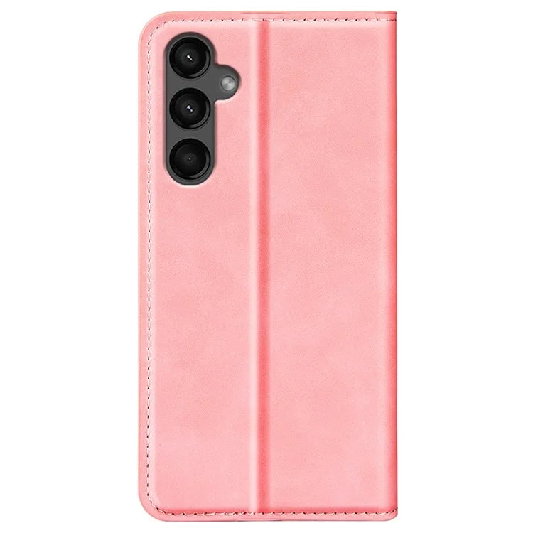 For Samsung Galaxy A15 5G Phone Case PU Leather Wallet Stand Skin-touch Mobile Phone Cover