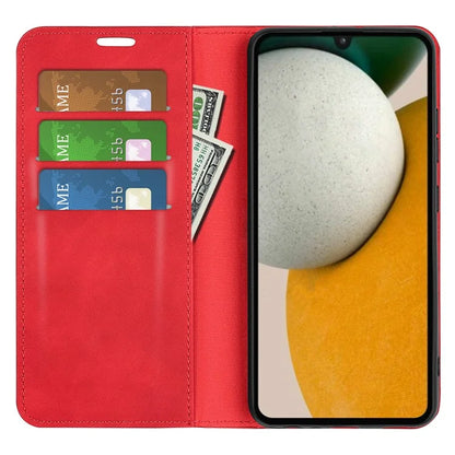 For Samsung Galaxy A15 5G Phone Case PU Leather Wallet Stand Skin-touch Mobile Phone Cover