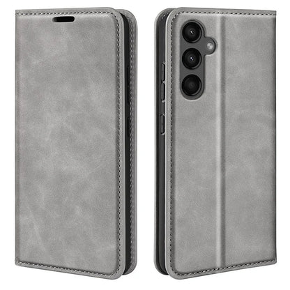 For Samsung Galaxy A15 5G Phone Case PU Leather Wallet Stand Skin-touch Mobile Phone Cover