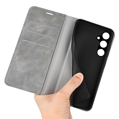 For Samsung Galaxy A15 5G Phone Case PU Leather Wallet Stand Skin-touch Mobile Phone Cover