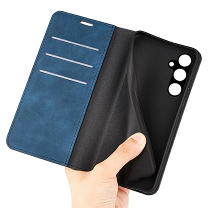 For Samsung Galaxy A15 5G Phone Case PU Leather Wallet Stand Skin-touch Mobile Phone Cover