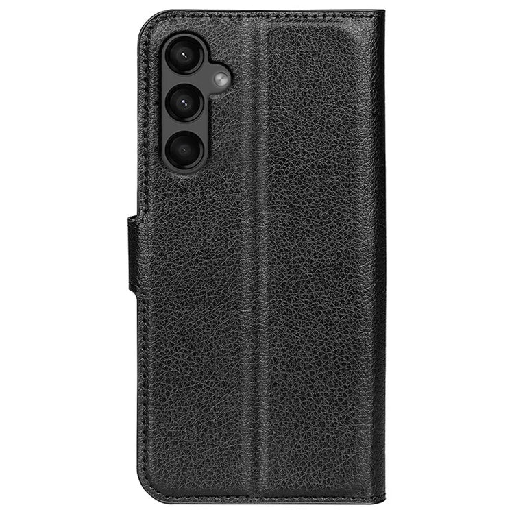 For Samsung Galaxy A15 5G Case Slim-Fit Litchi Texture Stand Wallet Phone Cover PU Leather Shell