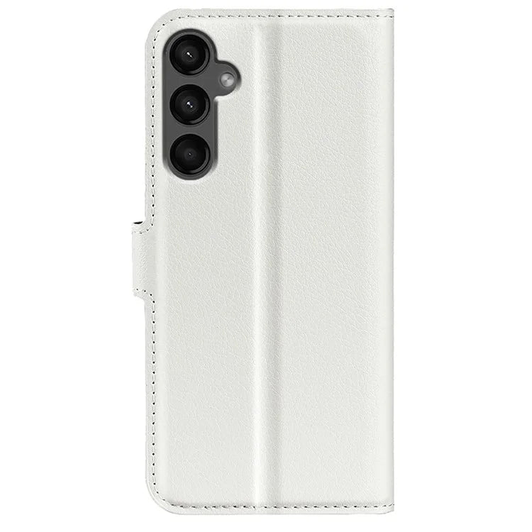 For Samsung Galaxy A15 5G Case Slim-Fit Litchi Texture Stand Wallet Phone Cover PU Leather Shell