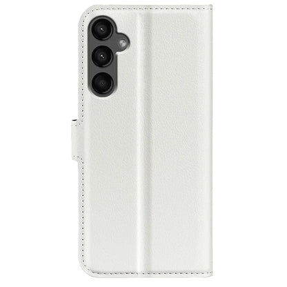 For Samsung Galaxy A15 5G Case Slim-Fit Litchi Texture Stand Wallet Phone Cover PU Leather Shell
