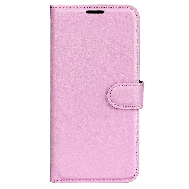For Samsung Galaxy A15 5G Case Slim-Fit Litchi Texture Stand Wallet Phone Cover PU Leather Shell