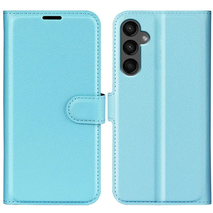 For Samsung Galaxy A15 5G Case Slim-Fit Litchi Texture Stand Wallet Phone Cover PU Leather Shell