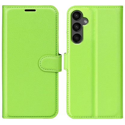 For Samsung Galaxy A15 5G Case Slim-Fit Litchi Texture Stand Wallet Phone Cover PU Leather Shell