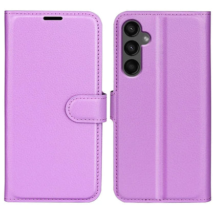 For Samsung Galaxy A15 5G Case Slim-Fit Litchi Texture Stand Wallet Phone Cover PU Leather Shell