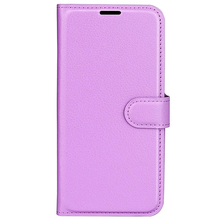For Samsung Galaxy A15 5G Case Slim-Fit Litchi Texture Stand Wallet Phone Cover PU Leather Shell