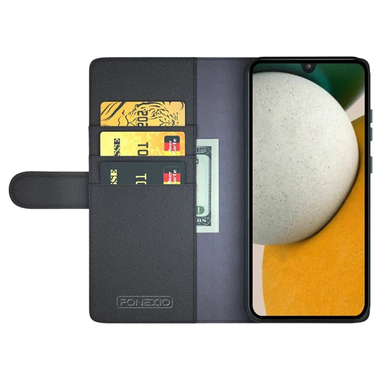 For Samsung Galaxy A15 5G Case Wallet Stand Cover Shockproof Genuine Split Leather Phone Shell