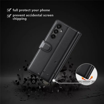 For Samsung Galaxy A15 5G Case Wallet Stand Cover Shockproof Genuine Split Leather Phone Shell