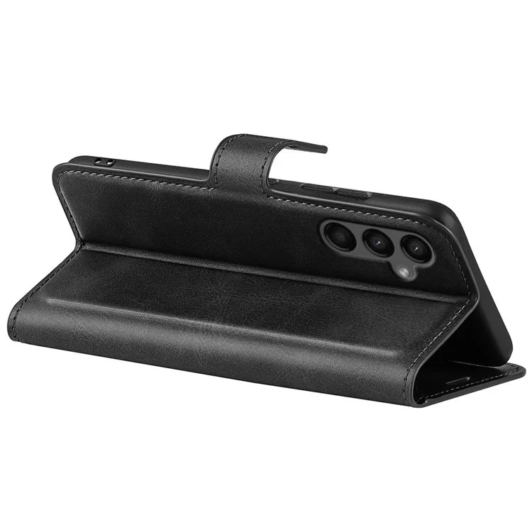 For Samsung Galaxy A15 5G Case Wallet Stand PU Leather Calf Texture Phone Cover