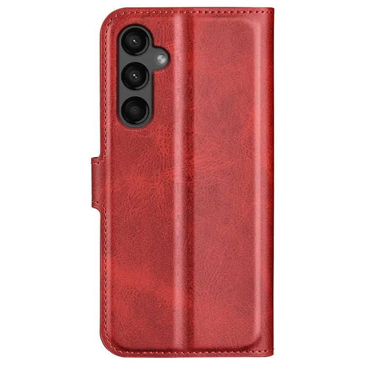 For Samsung Galaxy A15 5G Case Wallet Stand PU Leather Calf Texture Phone Cover