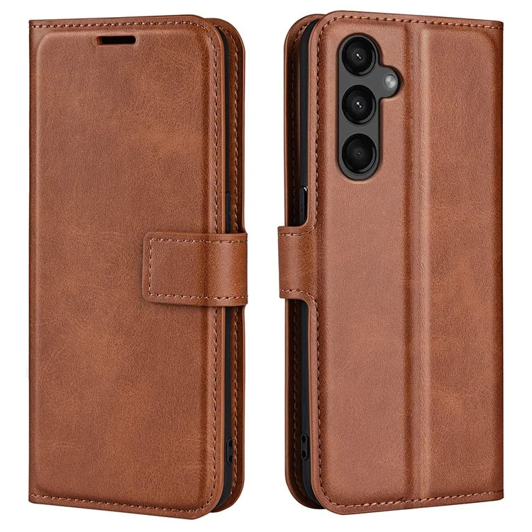 For Samsung Galaxy A15 5G Case Wallet Stand PU Leather Calf Texture Phone Cover