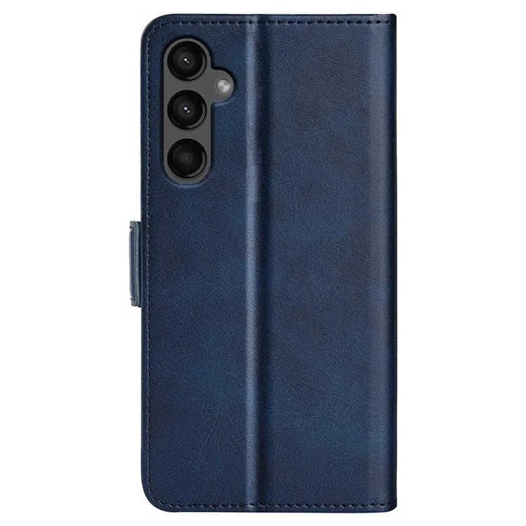Calf Texture Phone Cover for Samsung Galaxy A15 5G Case PU Leather Wallet Stand Flip Shell