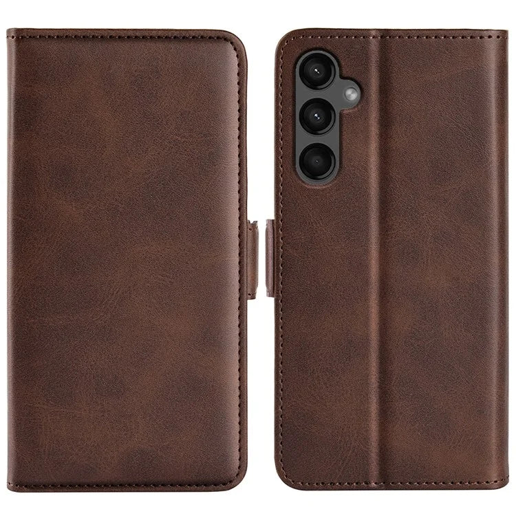 Calf Texture Phone Cover for Samsung Galaxy A15 5G Case PU Leather Wallet Stand Flip Shell
