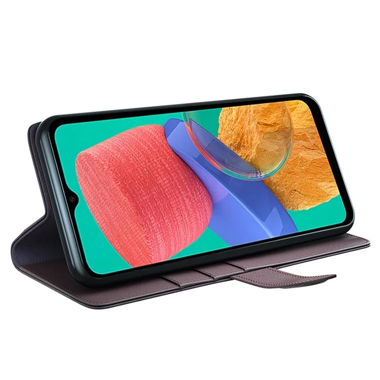 For Motorola Moto G54 5G Case Anti-Scratch Genuine Split Leather Wallet Stand Phone Protector