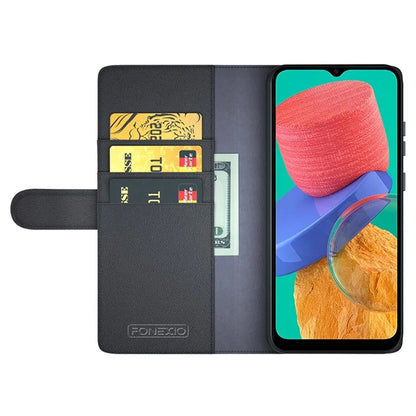 For Motorola Moto G54 5G Case Anti-Scratch Genuine Split Leather Wallet Stand Phone Protector