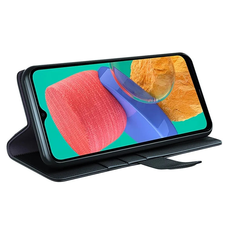 For Motorola Moto G54 5G Case Anti-Scratch Genuine Split Leather Wallet Stand Phone Protector