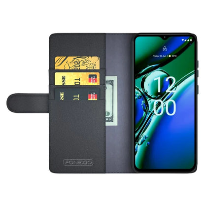 For Nokia G42 Cell Phone Cover Dustproof Genuine Split Leather Wallet Stand Phone Shell