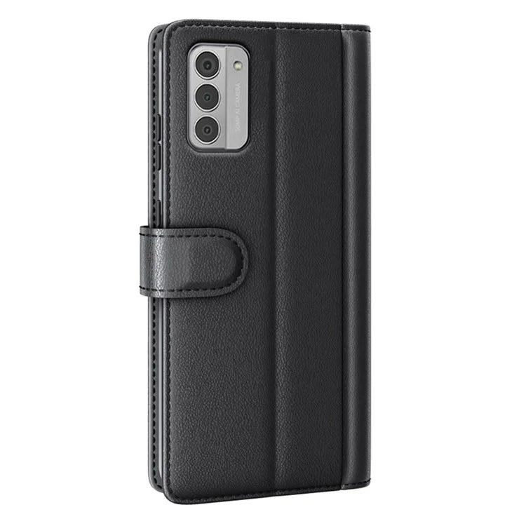 For Nokia G42 Cell Phone Cover Dustproof Genuine Split Leather Wallet Stand Phone Shell