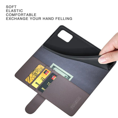 For Nokia G42 Cell Phone Cover Dustproof Genuine Split Leather Wallet Stand Phone Shell