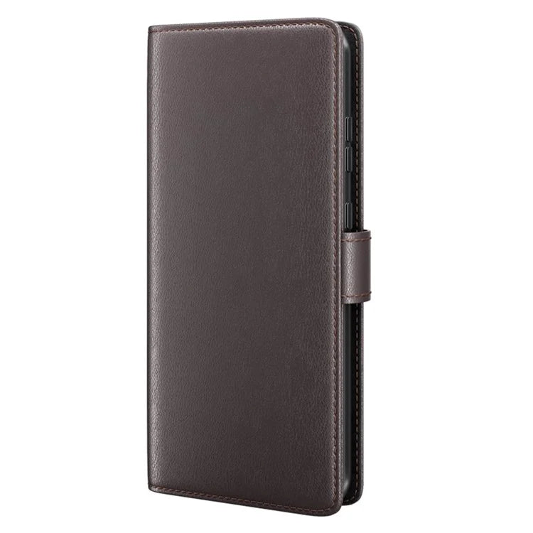 For Nokia G42 Cell Phone Cover Dustproof Genuine Split Leather Wallet Stand Phone Shell