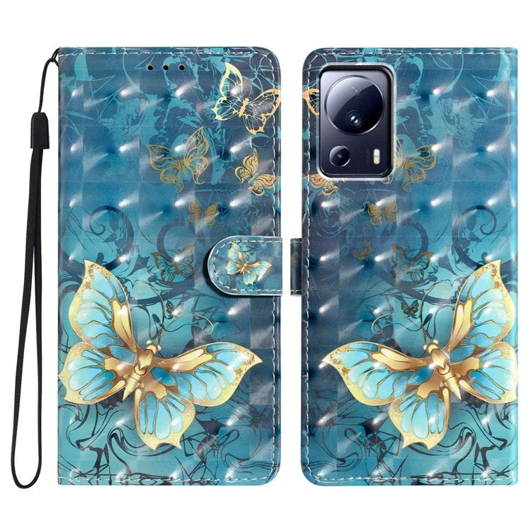 For Xiaomi 13 Lite / Civi 2 5G Case Shockproof Wallet Phone Case PU Leather Flip Cover