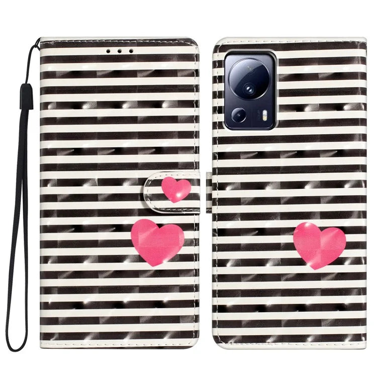 For Xiaomi 13 Lite / Civi 2 5G Case Shockproof Wallet Phone Case PU Leather Flip Cover