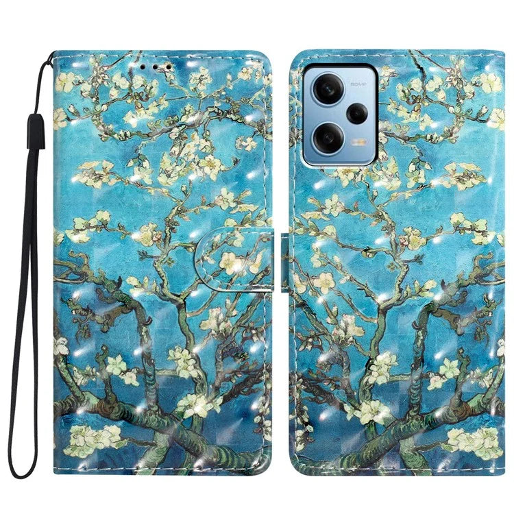 PU Leather Flip Cover for Xiaomi Redmi Note 12 Pro+ 5G Case Anti-Drop Wallet Phone Cover