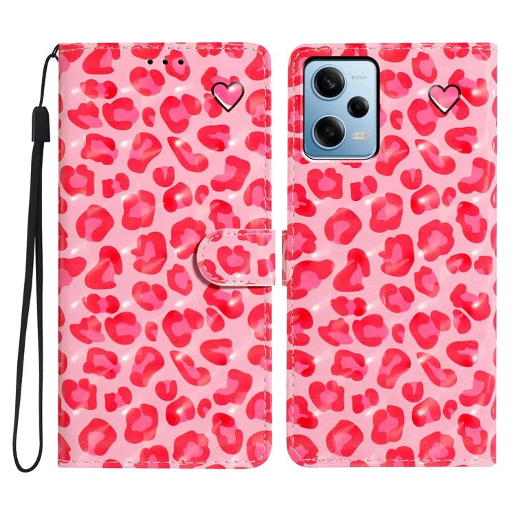 PU Leather Flip Cover for Xiaomi Redmi Note 12 Pro+ 5G Case Anti-Drop Wallet Phone Cover