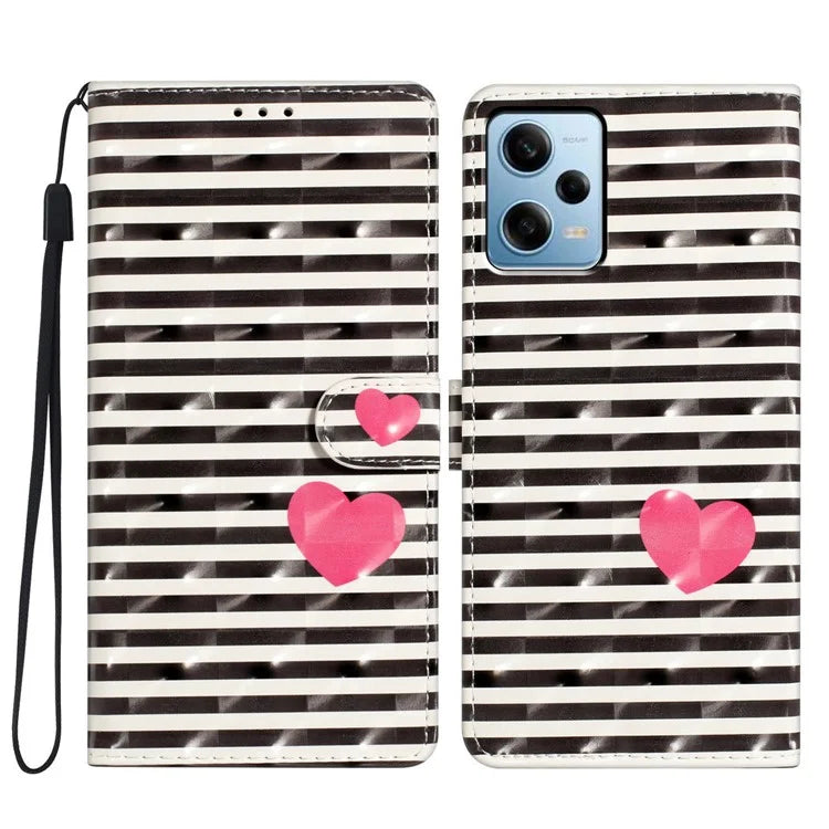 PU Leather Flip Cover for Xiaomi Redmi Note 12 Pro+ 5G Case Anti-Drop Wallet Phone Cover
