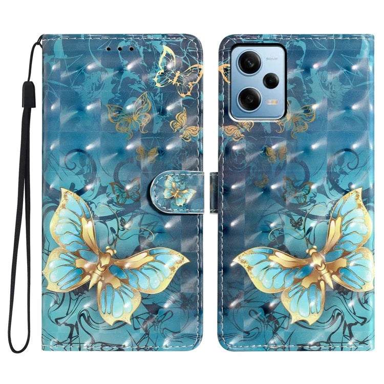 PU Leather Flip Cover for Xiaomi Redmi Note 12 Pro+ 5G Case Anti-Drop Wallet Phone Cover