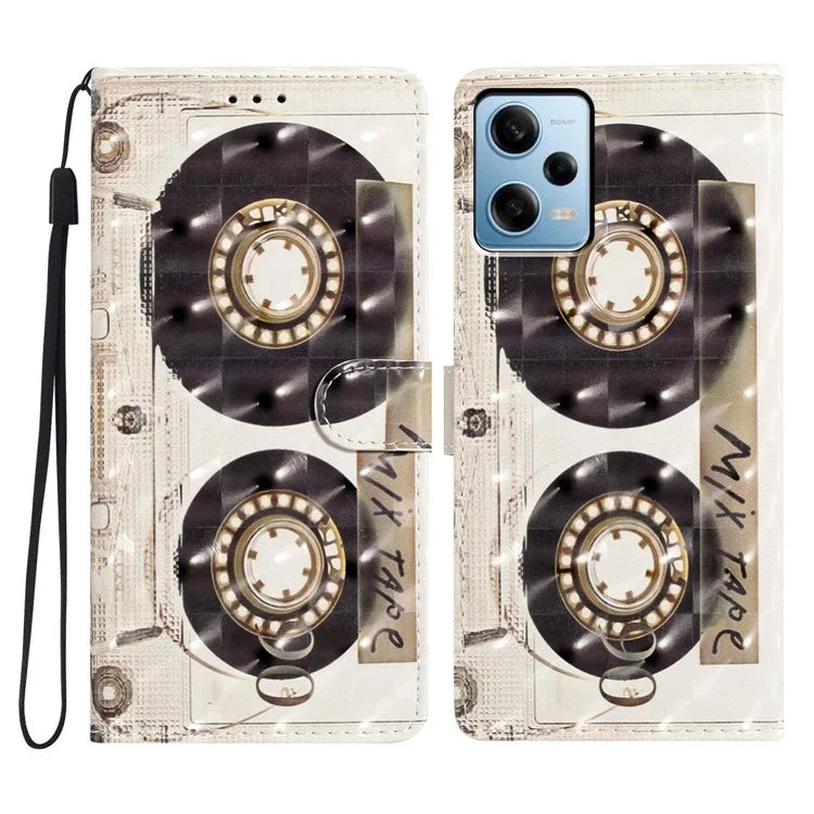 PU Leather Flip Cover for Xiaomi Redmi Note 12 Pro+ 5G Case Anti-Drop Wallet Phone Cover