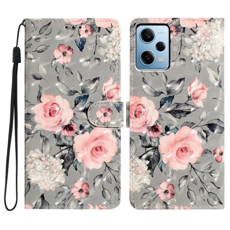 PU Leather Flip Cover for Xiaomi Redmi Note 12 Pro+ 5G Case Anti-Drop Wallet Phone Cover
